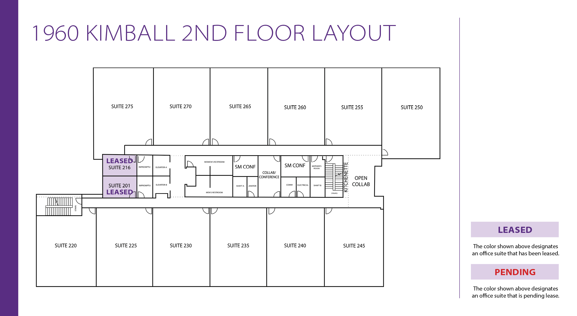 1960 Kimball 2nd Floor Layout