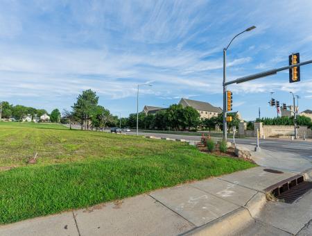 Ground view facing west