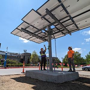 K-State engineering students apply learning through EV charging station project