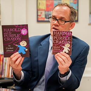 Children's literature expert Philip Nel to publish book exploring 'Harold and the Purple Crayon' legacy